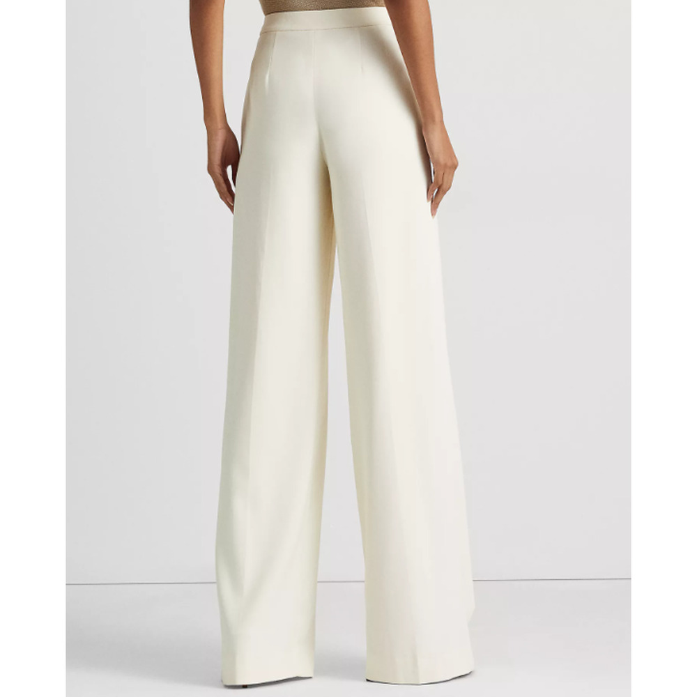 Black label Lauren by Ralph Lauren Cream Wide Leg Pants - Picture 2 of 9